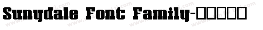 Sunydale Font Family字体转换